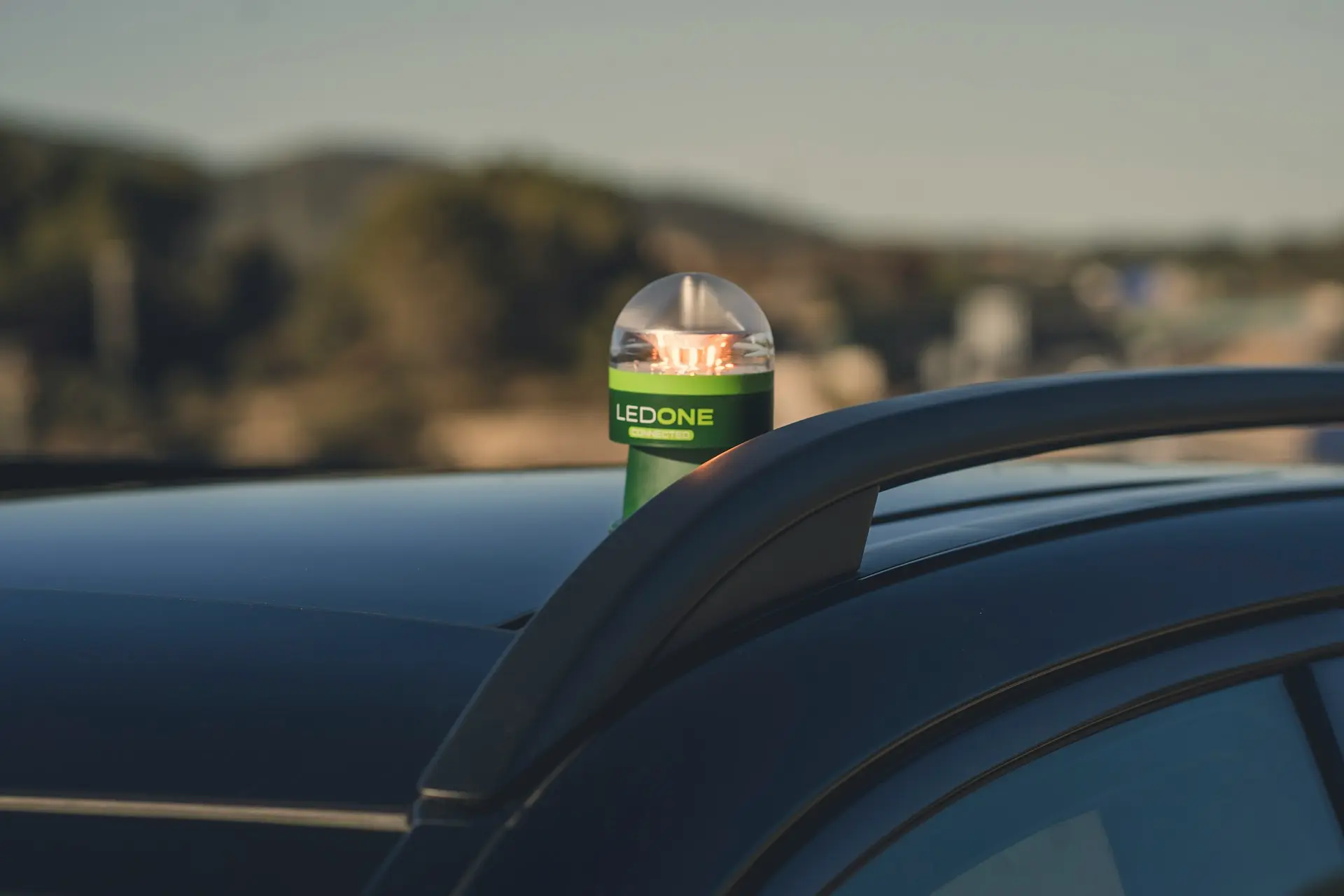 A car parked on the side of the road